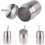 Mason Jar With Lid Straw Insulation Double Walled Organizer Stainless Steel Coffee Cup Drinking Kitchen Storage Portable Bottle Tea