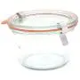 Weck 741 - 0.25 Liter Mold Jars with Lids - 6 Rings and 12 Clamps
