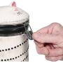 ART & ARTIFACT Ceramic Cat Treat Cookie Jar - Sealable Kitchen Canister