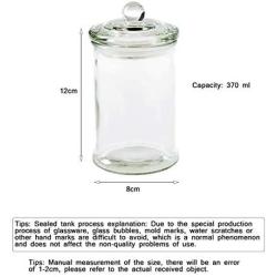 PPLK Glass Storage Tank Kitchen Transparent Dried Fruit Miscellaneous Grains Jar Tea Storage Bottle Food Sealed Cans