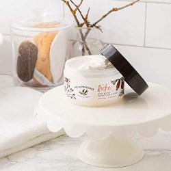 Pre de Provence Riche Collection Three Cream Hydrating and Soothing Body Butter, Amande, 0.5 Pound