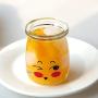 Sunormi 100ml Emoticon Design Pudding Yogurt Glass Jars With Lids 3oz,6Pcs