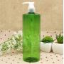 2PCS 500ML 17OZ Green Empty Plastic Pump Bottles with Random Color Pump Head Shower Gel Shampoo Lotion Conditioner Storage Holder Refillable Portable Container Jar for Travel Home Use
