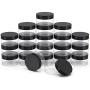 4oz Container with Lids 50 Pack Clear Plastic Round Storage Jars Wide-Mouth Plastic Containers Jars with Lids for Storage Liquid and Solid Products