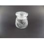 IncisoArt Hand Etched Vibe Storage Jar Sandblasted (Sand Carved) Glass Handmade USA Custom (Praying Mantis Grass, 4.5 Ounce (133ml))