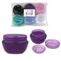 Beauticom 10G/10ML Frosted Container Jars with Inner Liner for Scrubs, Oils, Salves, Creams, Lotions, Makeup Cosmetics, Nail Accessories, Beauty Aids - BPA Free (6 Pieces, Mix Colors)