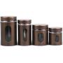 Packaging Stainless Steel Glass Box Tube with Window Tea Coffee Sugar Nuts Airtight Jar Storage Glass Container Bin,8.3cm10.5cm,White