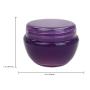 Beauticom 24 Pieces 10G/10ML Purple Frosted Container Jars with Inner Liner for Lotion, Toners, Lip Balm, Makeup Samples - BPA Free