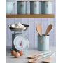 Typhoon Living Airtight Tea, Coffee and Sugar Storage Canister with Bamboo Lid, Set of 3, 1 Litre, Blue