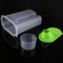 XISAOK Dried Food Cereal Flour Pasta Food Storage Dispenser Rice Container Sealed Box Capacity:2.5L