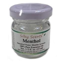 Menthol Essential Oil Bulk Crystals (Mentha arvensis) 100% Pure Therapeutic Grade - (15 mL - 0.5 FL OZ Bottle) - Solid at Room Temperature + Free eBook Included!…