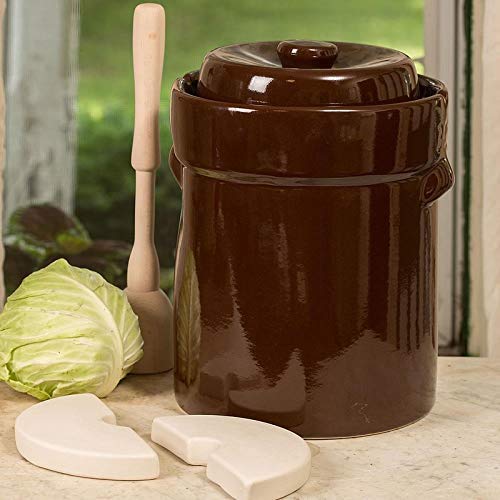 Ohio Stoneware European-Style Fermenting Crock - 3 Gallon