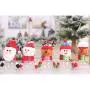 Amosfun Weihnachts-Süßigkeitenbehälter Hänge Spielzeug Geschenk-Glas für Kekse Xmas Holiday Geschenk Haus Tischdeko Kinder Gutscheine Füllung Party-Dekorationen (Weihnachtsbaummann)