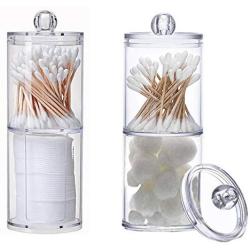 Storage Box Acrylic Multifunctional Round Qtip Storage Box Container Cosmetic Makeup Cotton Pad Organizer Jewelry Holder Candy,D