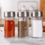 Kitchen Accessories Storage Barbecue Glass Storage Jars,bbq Spice/pepper/chili/sugar/salt/seasoning Bottles 200ml,Clear