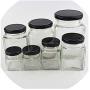 10Pcs Glass Jar Honey Jar Square Hexagon Transparent House Storage Empty Bottles For Nut Suger Canister Tank Canned Glass Jam Jar,80Ml