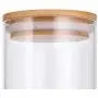 16 oz Premium Borosilikat Glasbehälter mit Bambus-Silikon-Dichtung (4er-Set) + Etiketten