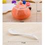 Mini Spice Jars Ceramic seasoning jar three-piece set bottle cans European kitchen supplies