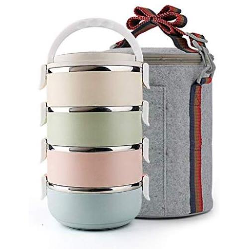 Thermos Food Jar 2800ML Thermos Stainless Food Flask,Leakproof Insulated Food Containers,High-capacity (Color : Bag)