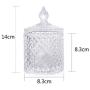 Yl Ly Crystal Candy Jar With Lid Crystal Glass Jewelry Box Cotton Swab Cans Candy Jar Toothpick Box Yellow Ornaments Small Transparent