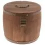 Flameer 2Pcs 23x20cm Vintage Wood Barrel Tea Caddy Airtight Sealed Tea Leaves Tin Canister Kitchen Food Storage Jar Container Flameer 2Pcs 23x20cm Vintage Wood Barrel Tea Caddy Airtight Sealed Tea Leaves Tin Canister Kitchen Food Storage Jar Container