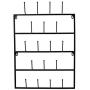 Sorbus Mug Rack Cup Holder - Wall Mounted Home Storage Mug Hooks with 5-Tier Display Organizer for Coffee Mugs, Tea Cups, Mason Jars, and More ? Holds 18 Mugs ? Black Metal