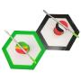 SZBS A Set Silicone Container Hexagon Mat 11ml Drum Shape Container Wax Oil Container Concentrate Storage Containers Wax Silicone Jar With A Metal Rod (Green, 1)