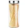 XSWZAQ Sealed cans glass storage tank perspective glass bottle kitchen cereal storage tank tea milk powder cans food storage tank (Size : 2100ml) XSWZAQ Sealed cans glass storage tank perspective glass bottle kitchen cereal storage tank tea milk powder cans food storage tank (Size : 2100ml)
