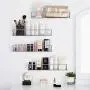 Wall Mounted Spice Racks Jar Bottle Storage Rack 4 Pack for Kitchen Bathroom Cabinet Pantry Door, Sliver (Large) Wall Mounted Spice Racks Jar Bottle Storage Rack 4 Pack for Kitchen Bathroom Cabinet Pantry Door, Sliver (Large)