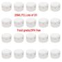 FAYERXL 20 ml White Cosmetic Containers 20pcs DIY Sample Jars Tiny Makeup Sample Containers with lids