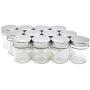 U-Pack 12 pieces of 5oz Glass Spice Bottles Spice Jars with Silver Metal Lids by U-Pack