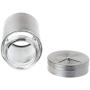 jinetor Stainless Steel Seasoning Condiment Jar Spice Glass Seal Pepper Shaker Bottle