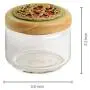Exklusive Lane ‘Dhokra Delicacies’ Handbemalte Snack-Glas & Holz-Set – Cookie-Behälter, Gewürzbehälter, Küchenbox, Tableware, Serviergeschirr