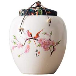 Cereal Containers Sealed Ceramic Tea Cans, Kitchen Moisture Storage Tank Containers (color : C)