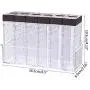 Lovhop Acryl Transparente Gewürzdose, Salz- und Pfefferbehälter, 6 Sets – Acryl Gewürzbehälter, Salz & Pfeffer Scharbe, Set von 6 – Transparente Gewürzgläser, ideal für Küche, Salz, Pfeffer, Spice Jar Set.
