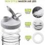 Capsules à bocaux Mason, 2 Pack – Couvercles à Bocal avec Joint Étanché – Pour Bocal à Large Ouverture, Bocal à Ball, Bocal pour Verser le Lemonade, le Café, le Thé, la Confiture, l'Avoine (2 Pack, Gris) Capsules à bocaux Mason, 2 Pack – Couvercles à Bocal avec Joint Étanché – Pour Bocal à Large Ouverture, Bocal à Ball, Bocal pour Verser le Lemonade, le Café, le Thé, la Confiture, l'Avoine (2 Pack, Gris)
