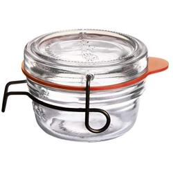 Luigi Bormioli 11959/01 Lock-Eat Food Jar, 2.75 oz, Clear