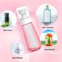 Henscoqi 6 packs Empty Spray Bottles, Fine Mist Spray Bottles 3.4oz/100ml Travel Bottles Containers Set Spray Bottle Accessoires Refillable Bottles, Clear Mini Travel Small Bottles for Kids and Adults