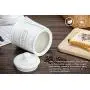 Canisters Sets for the Kitchen, Safer and Healthier Ceramic Kitchen Canisters set of 3 for Saving Coffee Tea Sugar Jars with Airtight Lids White Canister Food Storage jars TAWCHES TC001(B White 3pcs)