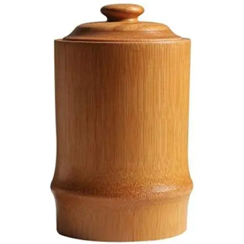 Handgefertigte Bambus-Luftdicht-Teebehälter/Teeschale/Teebehälter/Tee-Dose (Natur)