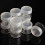 10Pcs/Pack Cosmetic Empty Jar Pot Eyeshadow Makeup Face Cream Container Mini Box 10/20G,20G Clear