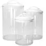 Calypso Basics by Reston Lloyd Acrylic Storage Canisters, Set of 3, White Calypso Basics by Reston Lloyd Acrylic Storage Canisters, Set of 3, White