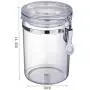Bouteilles de Rangement Yardwe 2PCS 750ml avec Couvercles à Clip Fermé et Étanchéité pour Conserver le Thé, le Sucre, le Café et les Graines Bouteilles de Rangement Yardwe 2PCS 750ml avec Couvercles à Clip Fermé et Étanchéité pour Conserver le Thé, le Sucre, le Café et les Graines