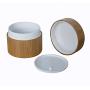 3PCS 5ML/5g/0.17oz Empty Refillable Eco Bamboo Cover PP Inner Cream Jars Cosmetic Containers Holders Bottles Vials Sample Storage With Screw Cap for Cosmetic Lip Balm Creams ointment Eye Shadow