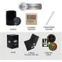 Stash Jar Smell Proof Container ? (250 ml, Half Oz) Premium European UV Glass Jar Airtight Discreet Set with 4g Boveda Humidity Pack, 2 Smellproof Resealable Bags, Customizable Stickers & Labeling Pen