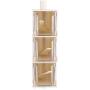 Clear Seasoning Box, Sticking Rotary Seasoning Kitchen Pepper Sugar Jar Spice Rack Food Box Storage(Beige)
