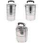 joyMerit Stainless Steel Thermal Storage Organizer Food Containers 3 Sizes - 2 Tier