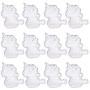 STOBOK Candy Holder Jar Transparent Plastic Unicorn Party Supplies Sugar Containers Favors Container for Wedding Birthday Party Christmas Supplies 12pcs