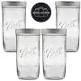 Ensemble de 4 bocaux en verre Mason de 24 oz avec couvercles et anneaux, ouvre-bocaux anti-dérapant. Ensemble de 4 bocaux en verre Mason de 24 oz avec couvercles et anneaux, ouvre-bocaux anti-dérapant.