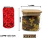 SARjar Glass Jar Glass Jars Glass Candy Jars Kitchen Jars Airtight Glass Jar Coffee Jar Sugar Jar Tea Jar Pasta Jar Cookie Jar Set of 3 Jars with Lids Glass Jars with Bamboo Lids Glass Canister